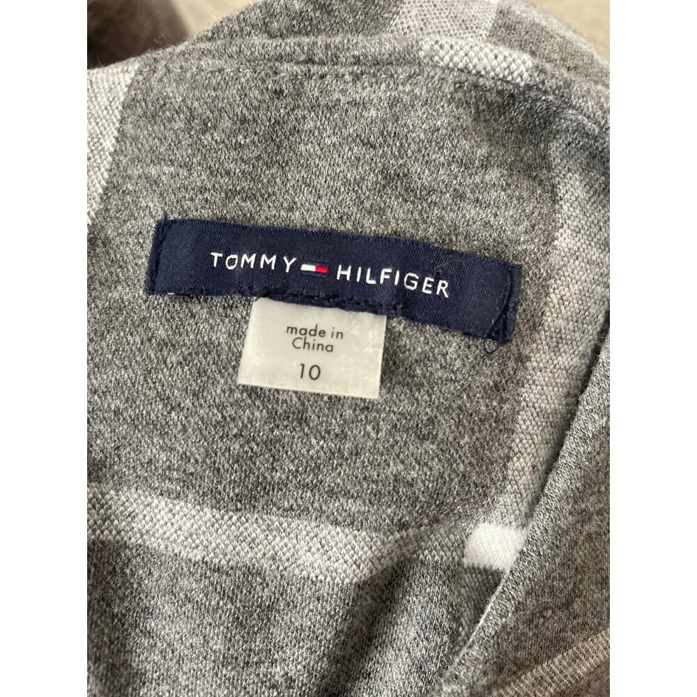 Tommy Hilfiger grey plaid dress size 10 - Picture 3 of 4